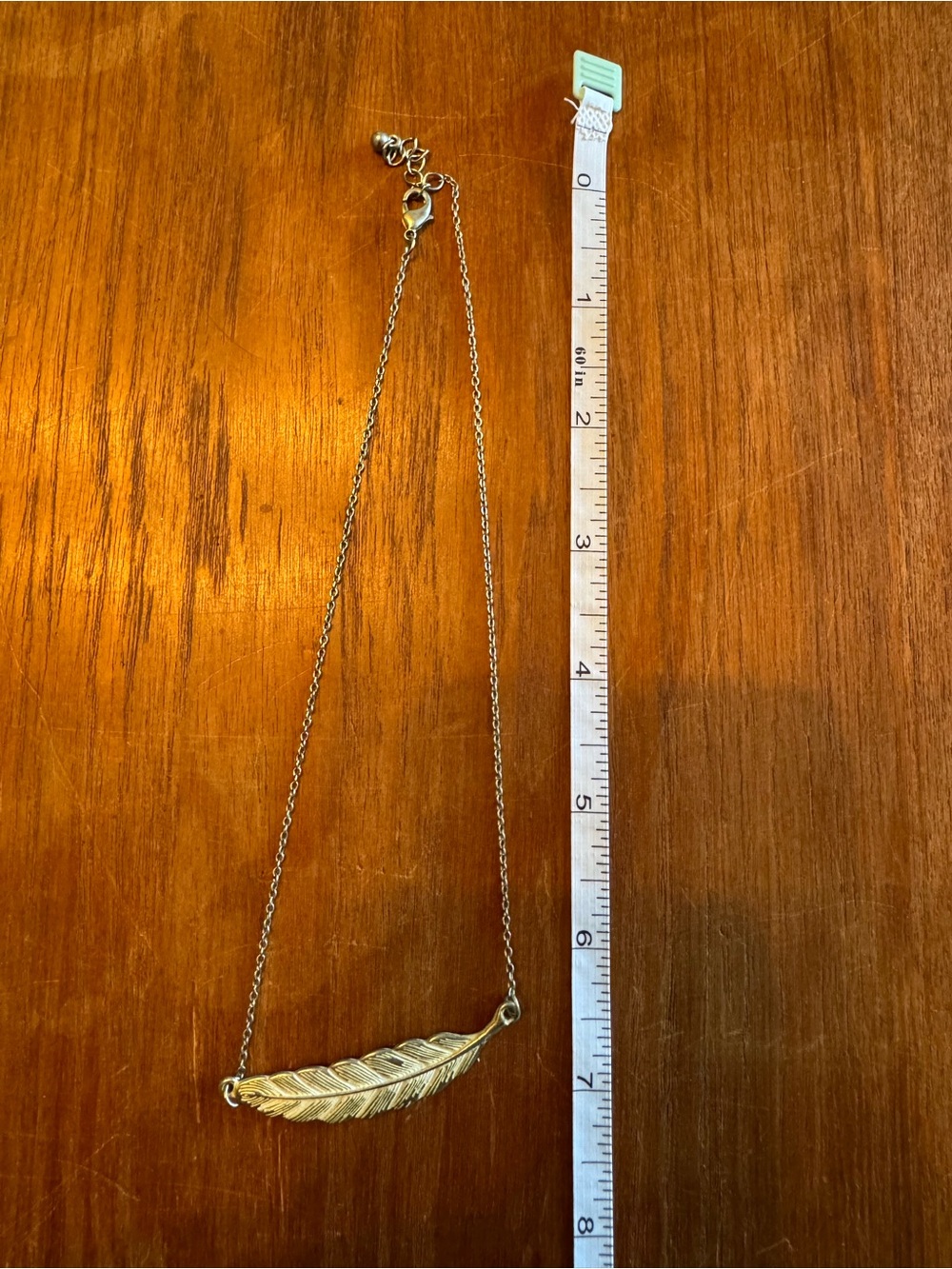 Delicate Gold Feather Necklace - Women Jewelry